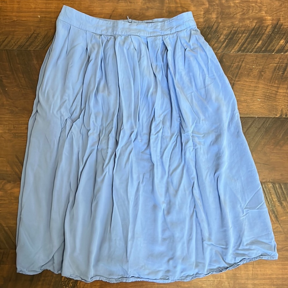 Blue Flowy Skirt